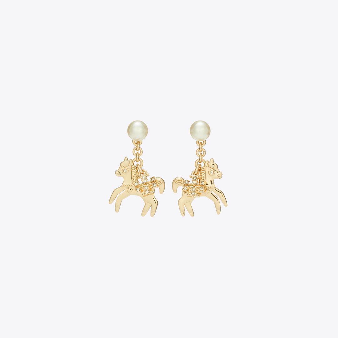 Curiosity Horse Charm Earrings