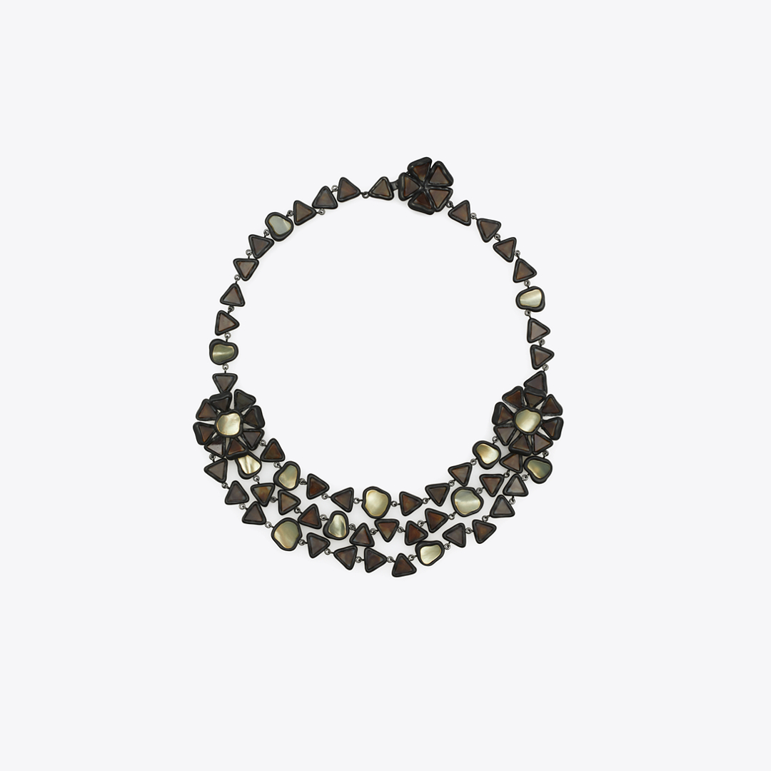 Curiosity Resin Triple Strand Necklace