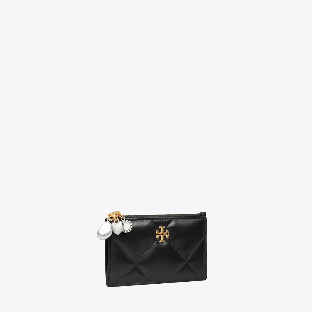 Kira Diamond Quilt Charm Zip Card Case