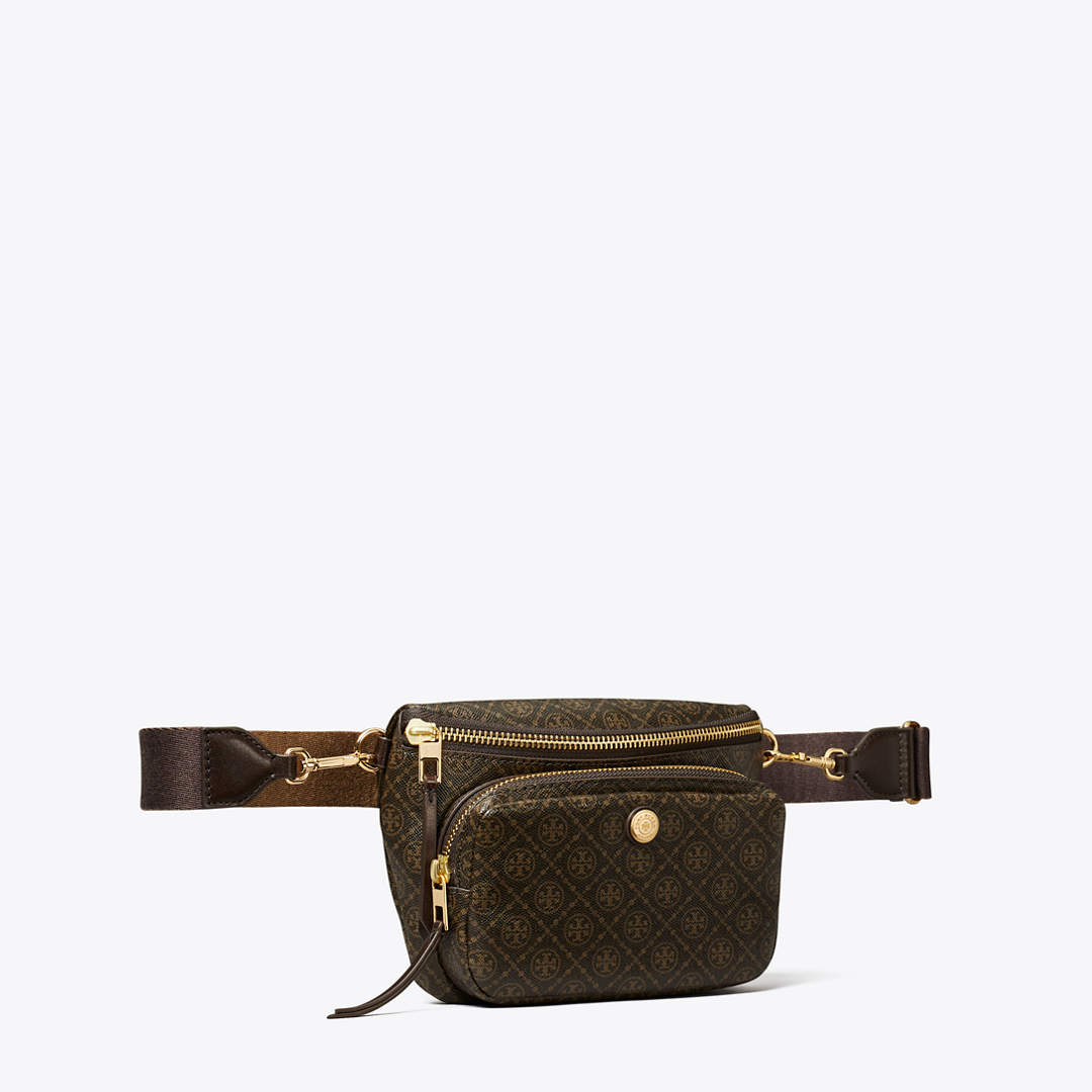 T Monogram Coated Canvas Mini Belt Bag
