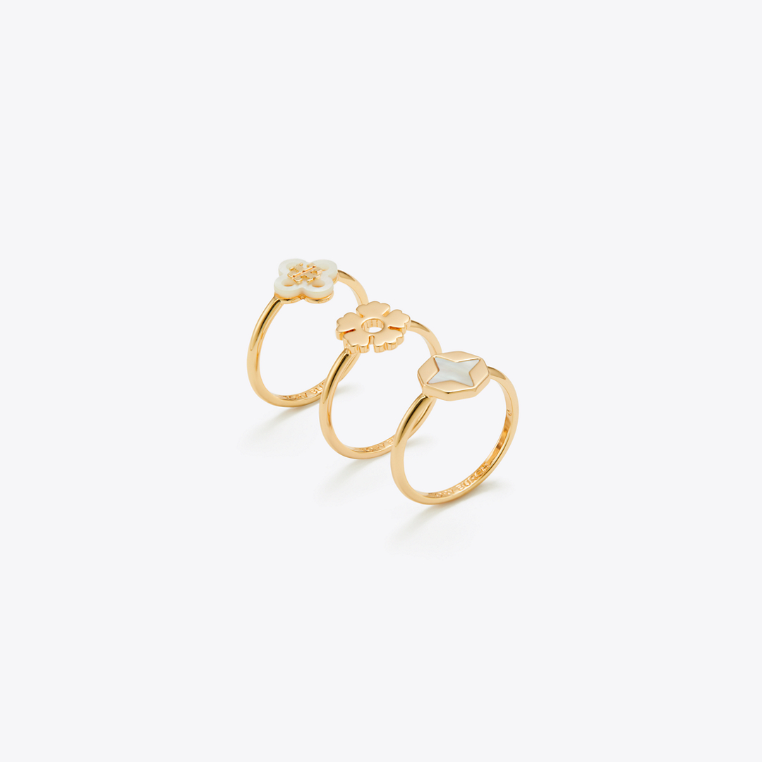 Forget Me Not Stacking Ring Set