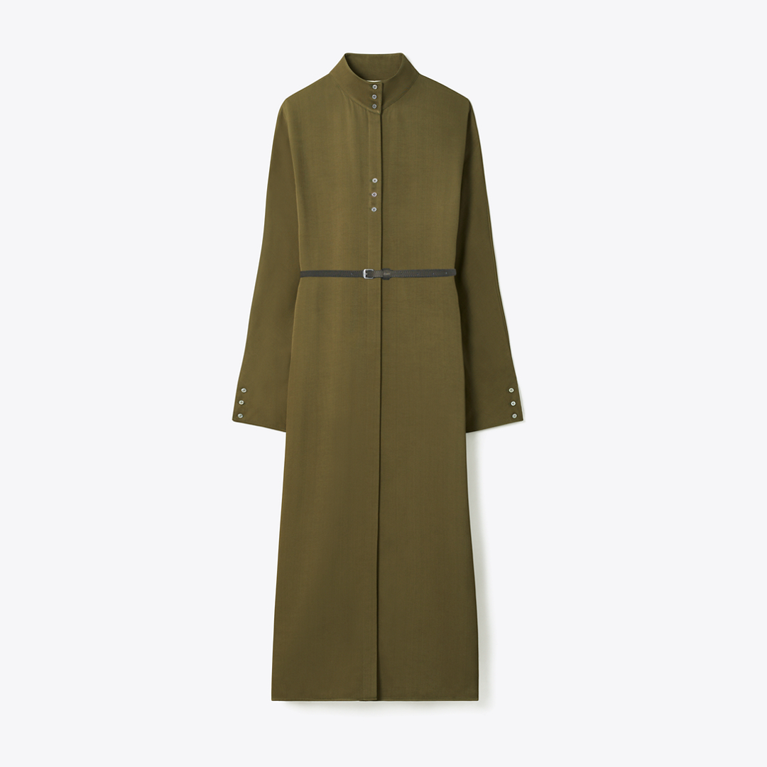 Satin Shirtdress
