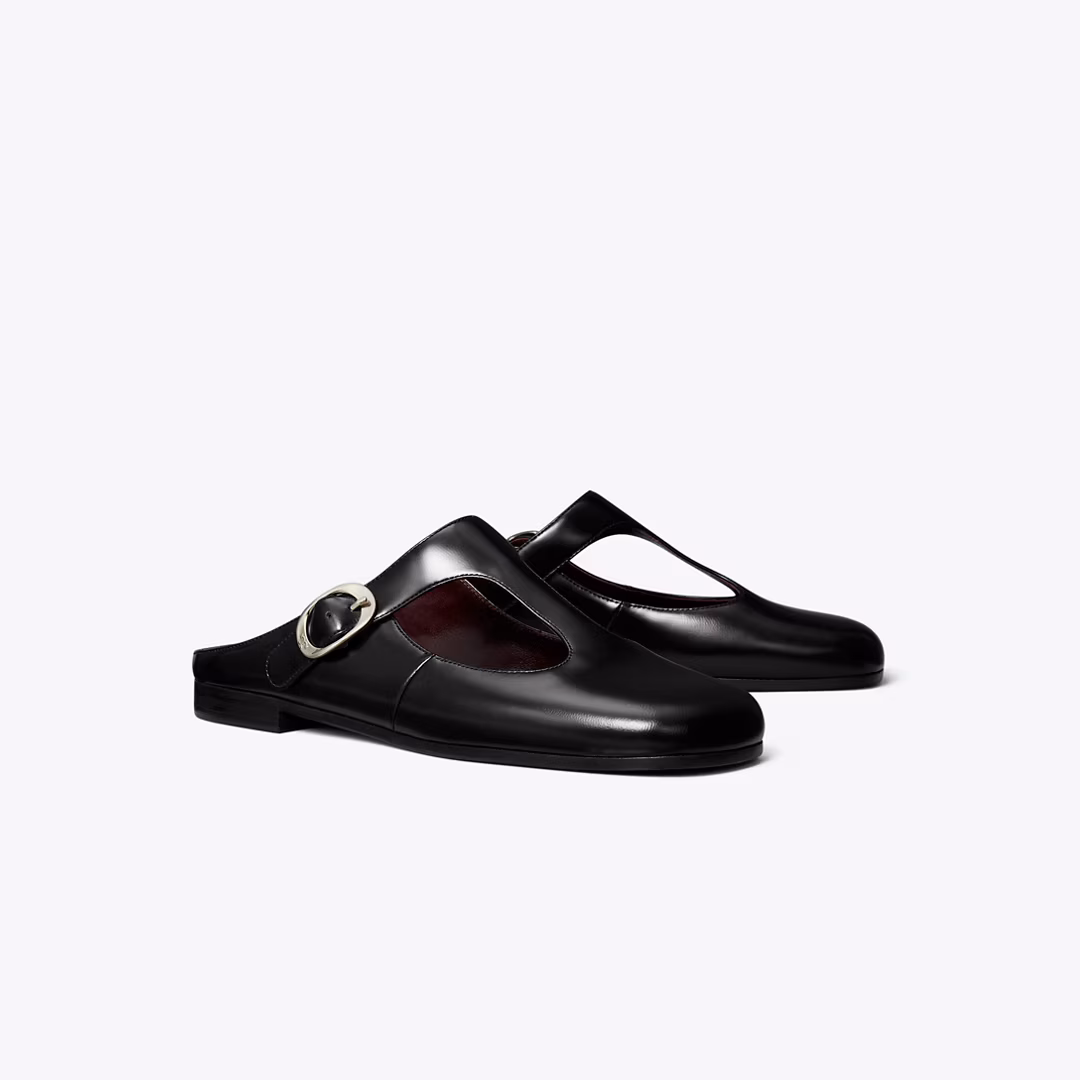 Violet T-Strap Mule