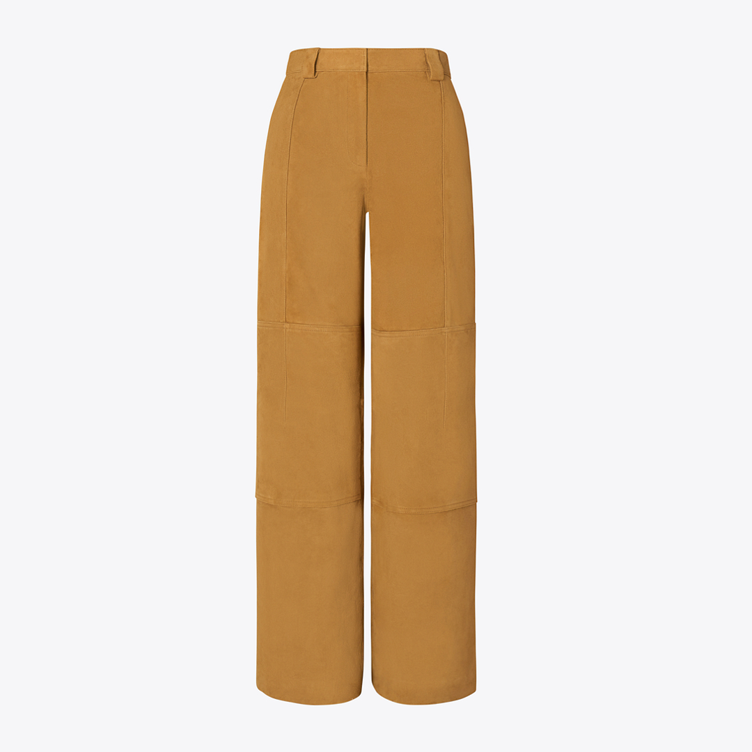 Relaxed-Fit Suede Pant