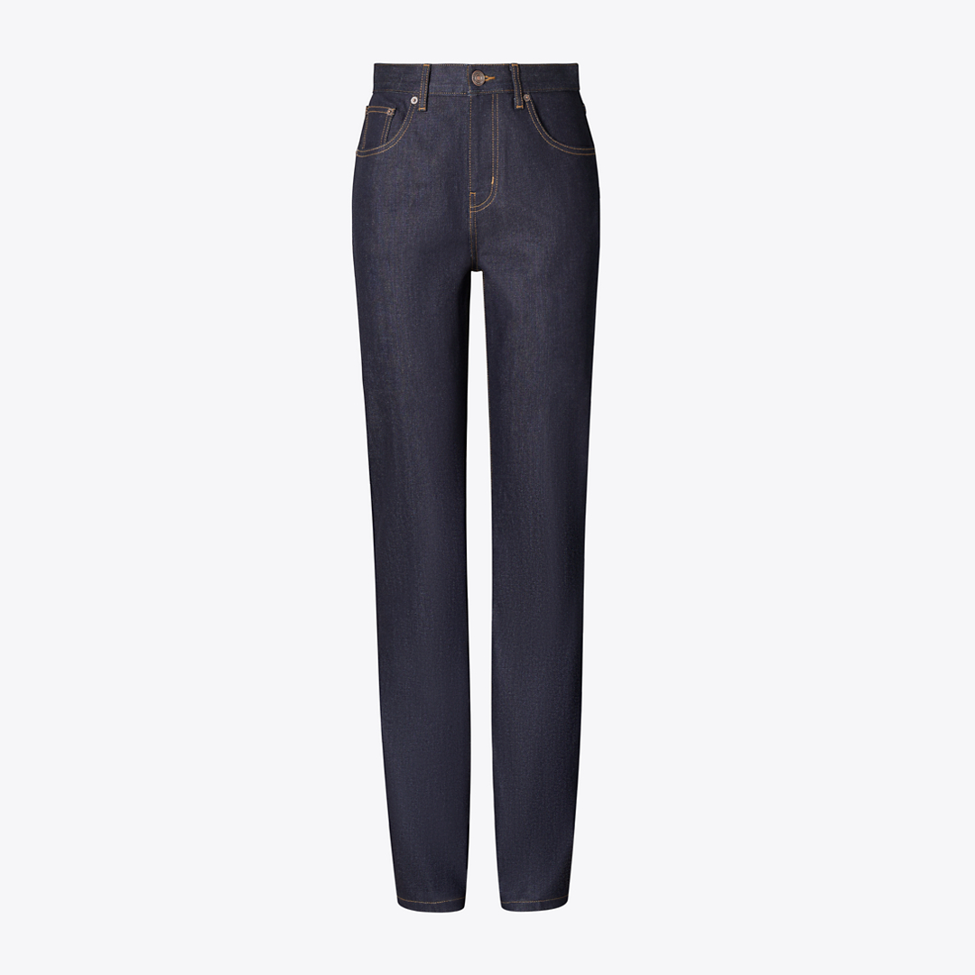 Straight-Leg Denim Jean