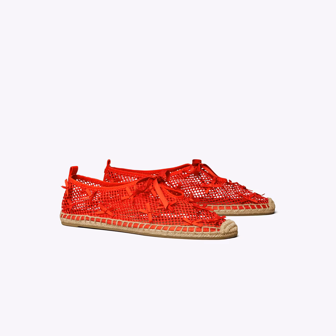 Mini Bow Mesh Espadrille