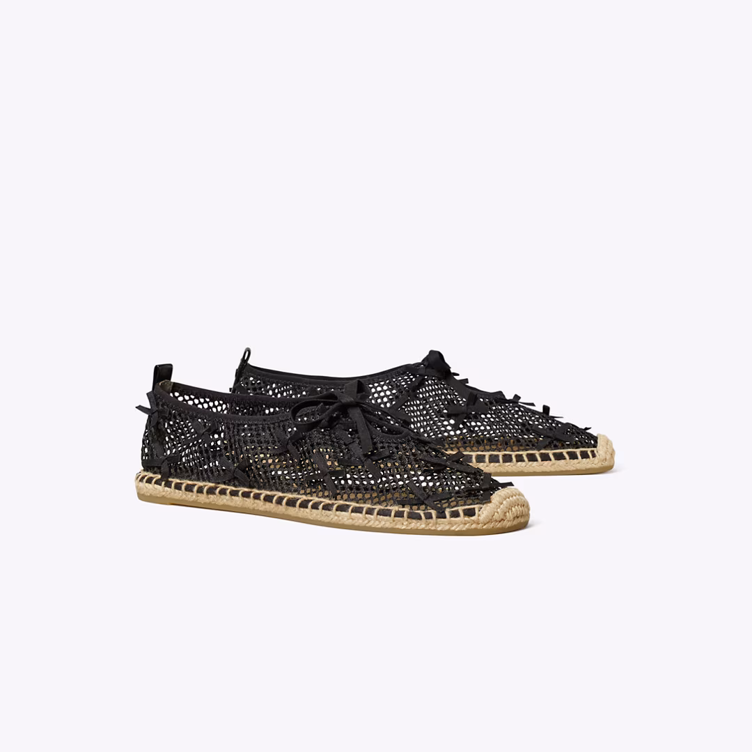 Mini Bow Mesh Espadrille