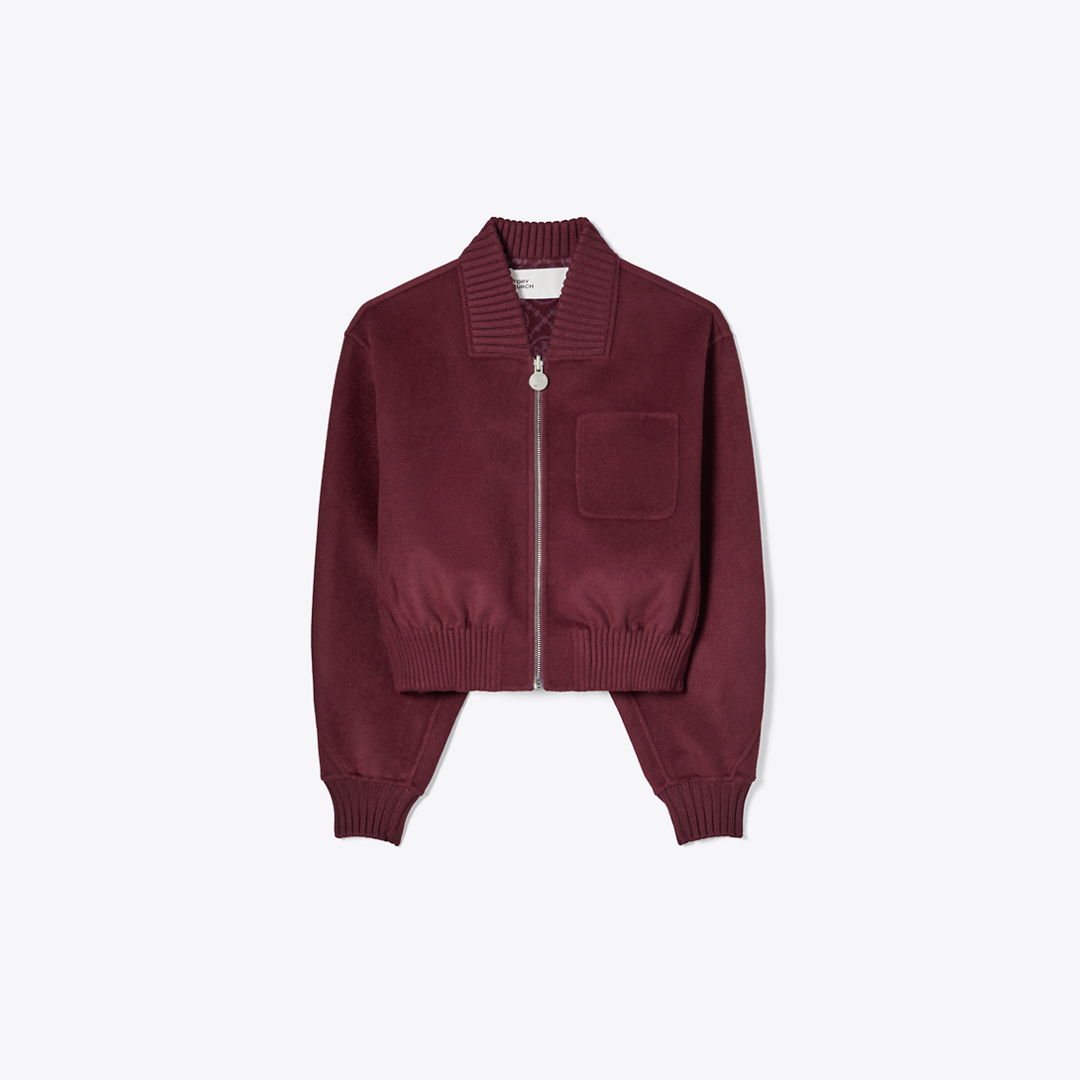 Reversible Wool Jacket by Tory Burch