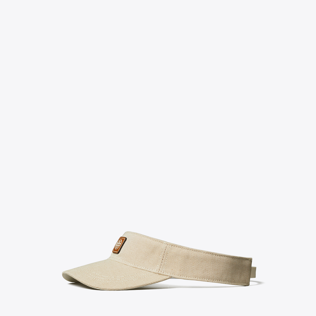 Canvas Logo Visor by Tory Burch