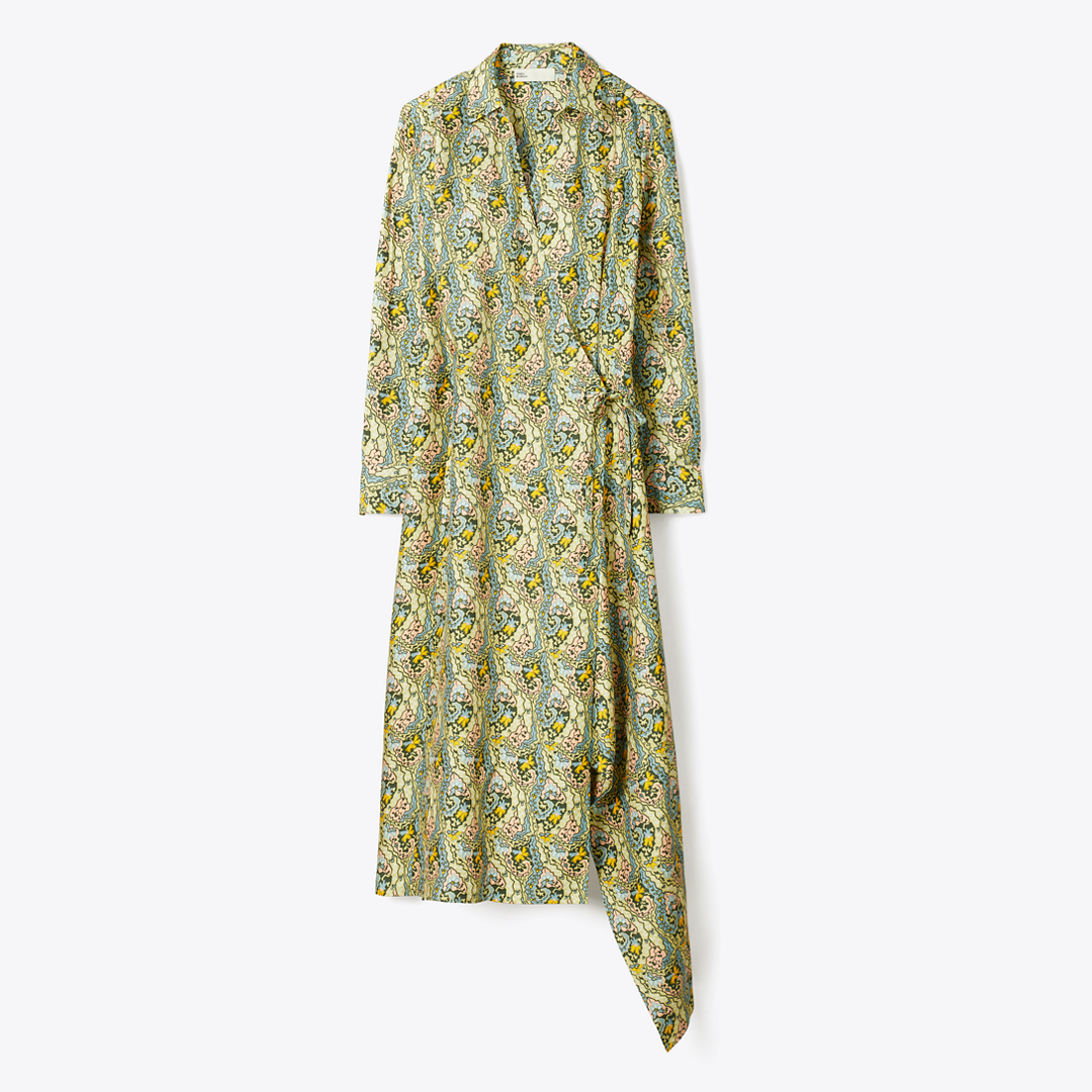 Silk Wrap Dress by Tory Burch