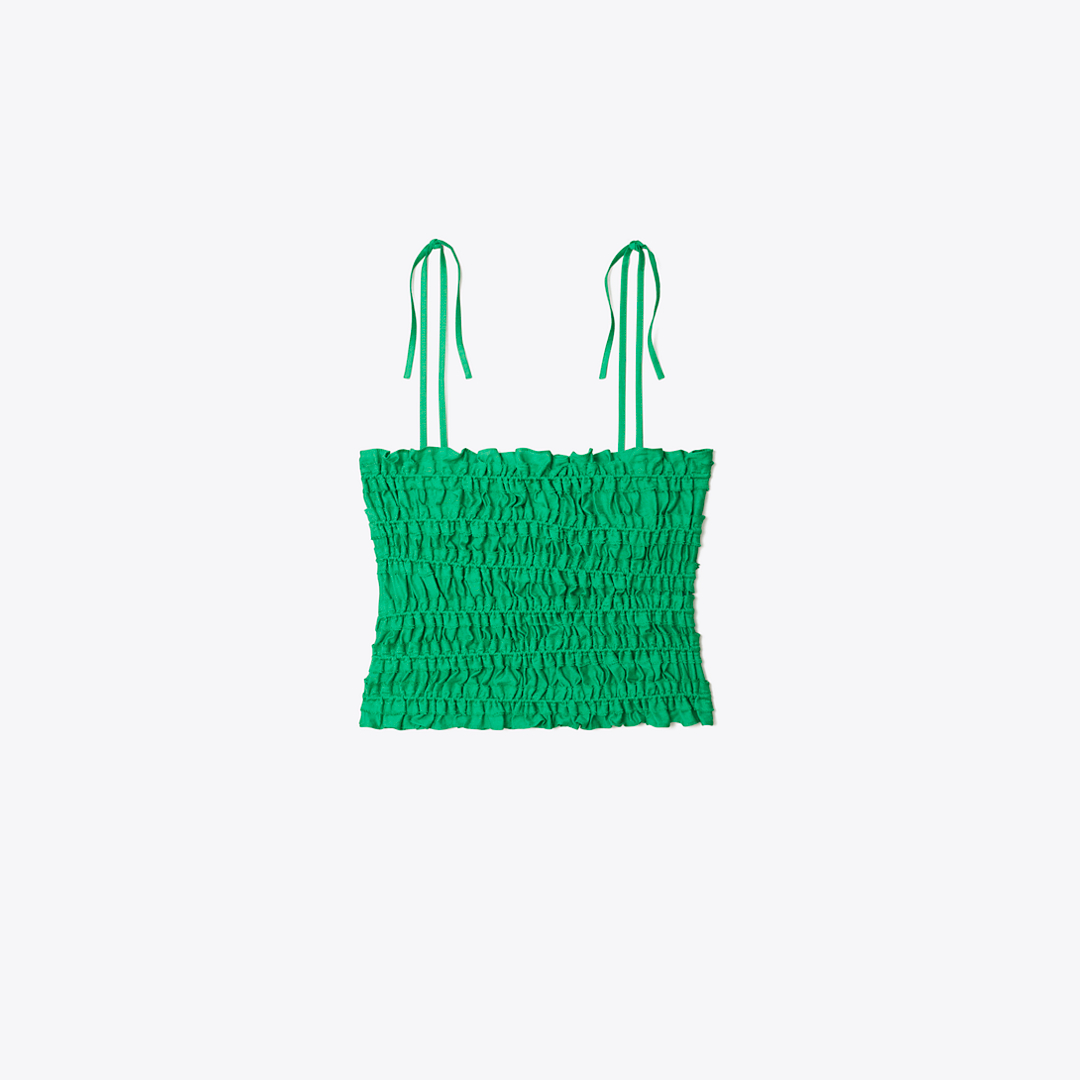 Smocked Viscose Top