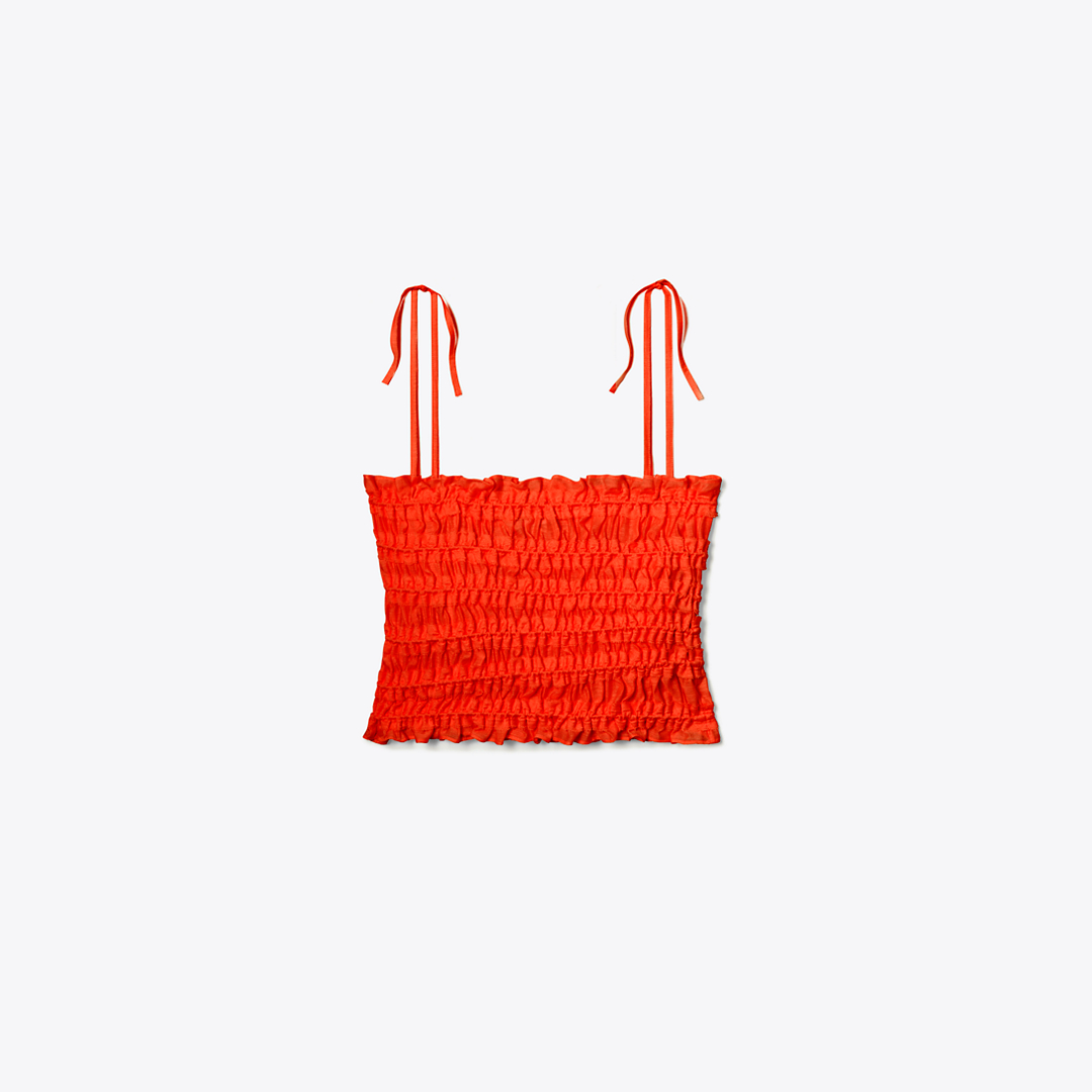 Smocked Viscose Top