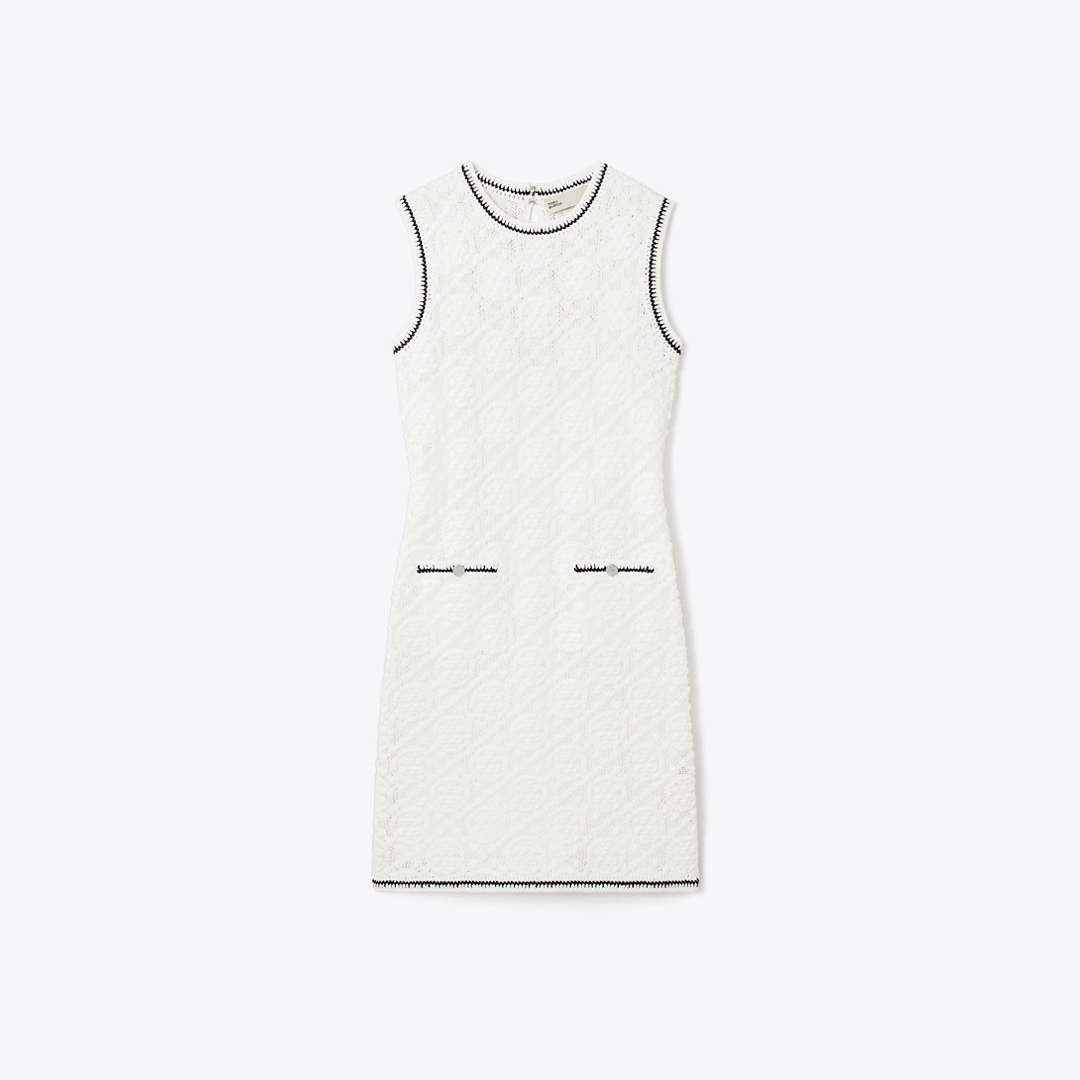 Cotton Pointelle Knitted Tank Dress