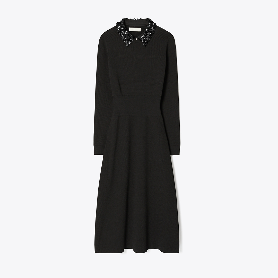 Embellished Collar Dress