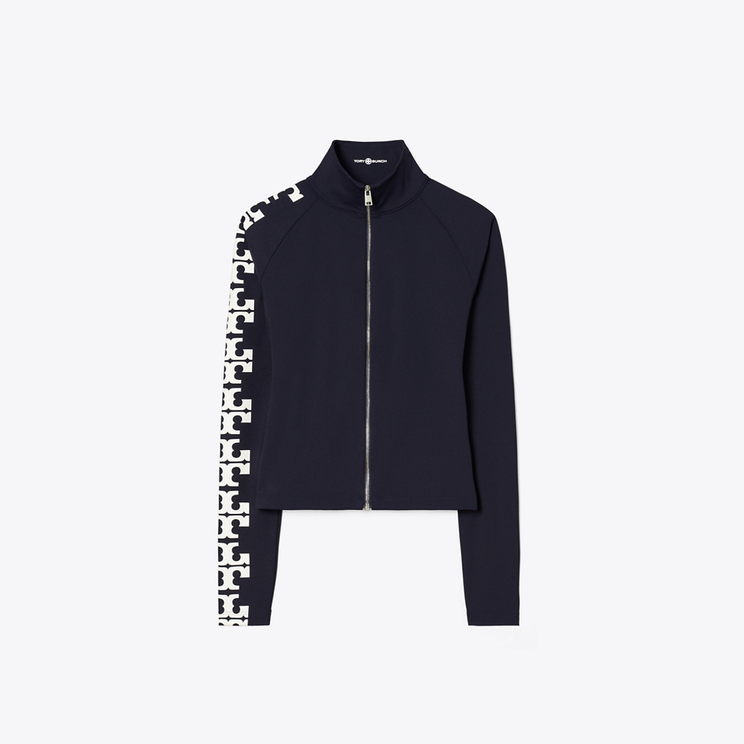 Nylon Logo Zip Top
