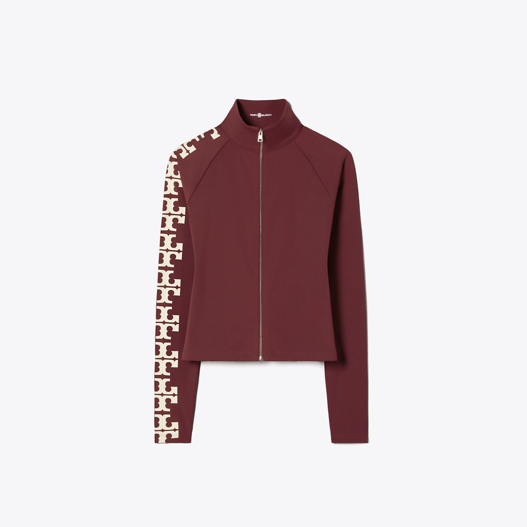Nylon Logo Zip Top