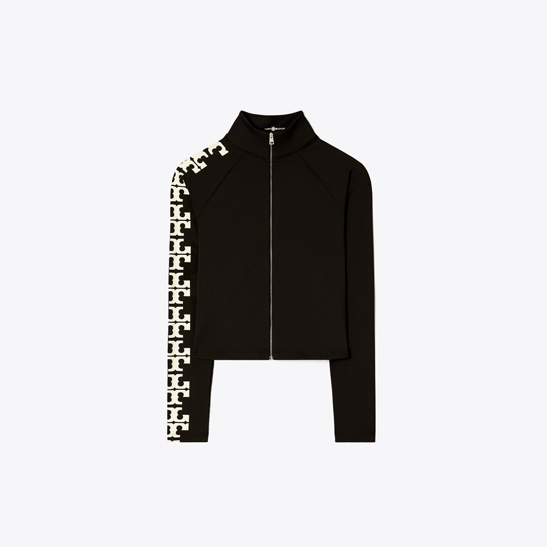 Nylon Logo Zip Top