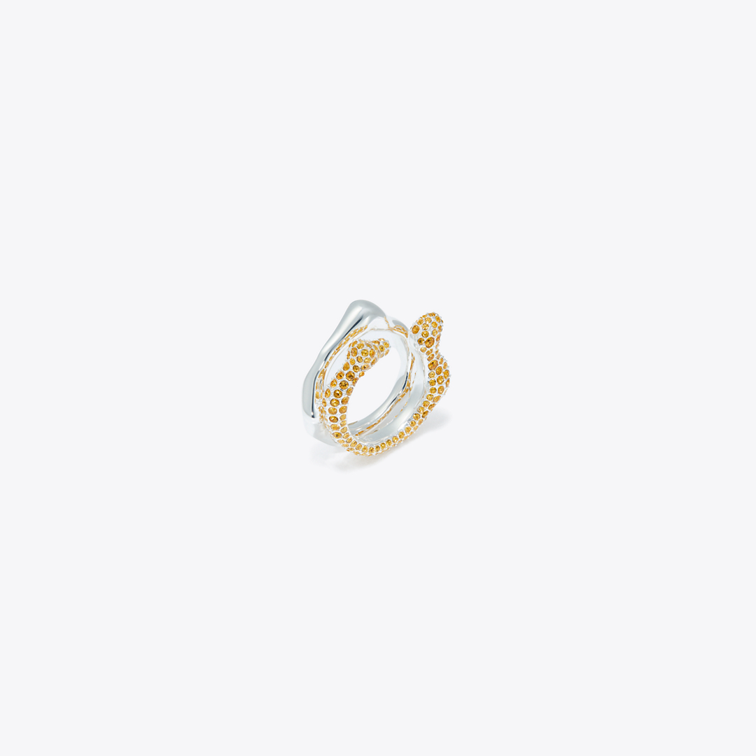 Curiosity Coral Ring Set