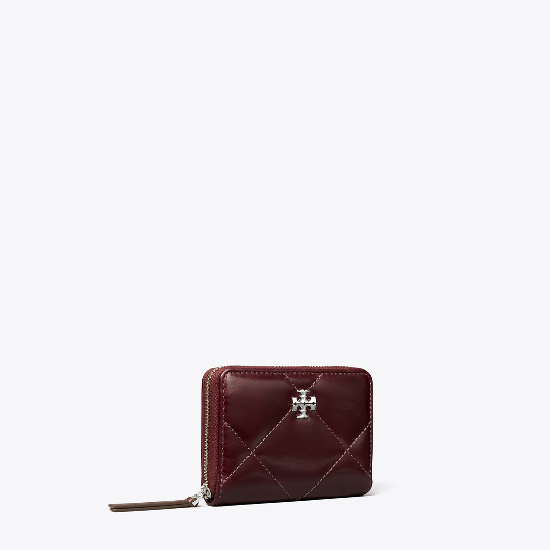Small Kira Diamond Quilt Distressed Zip-Around Wallet