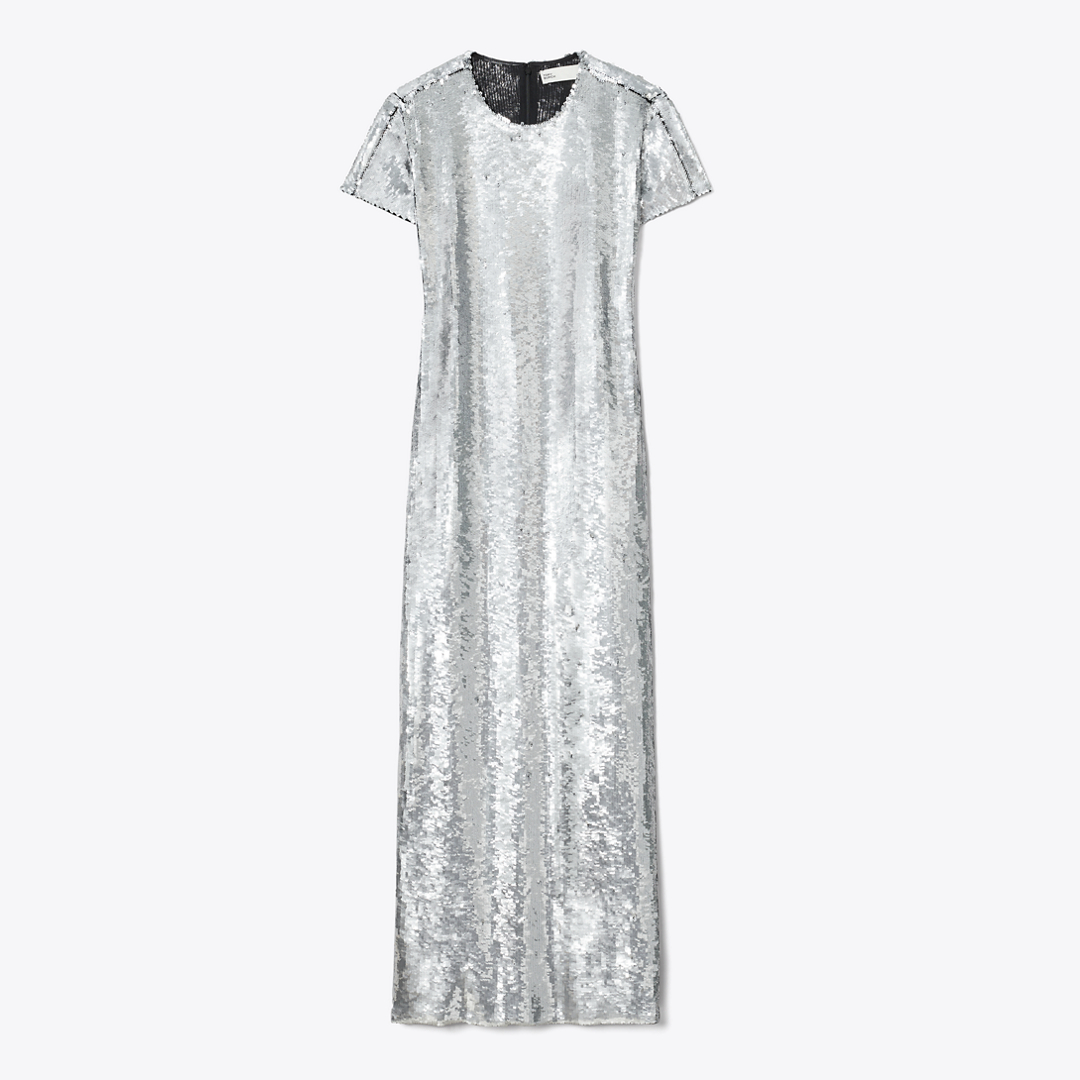 Sequined T-Shirt Dress