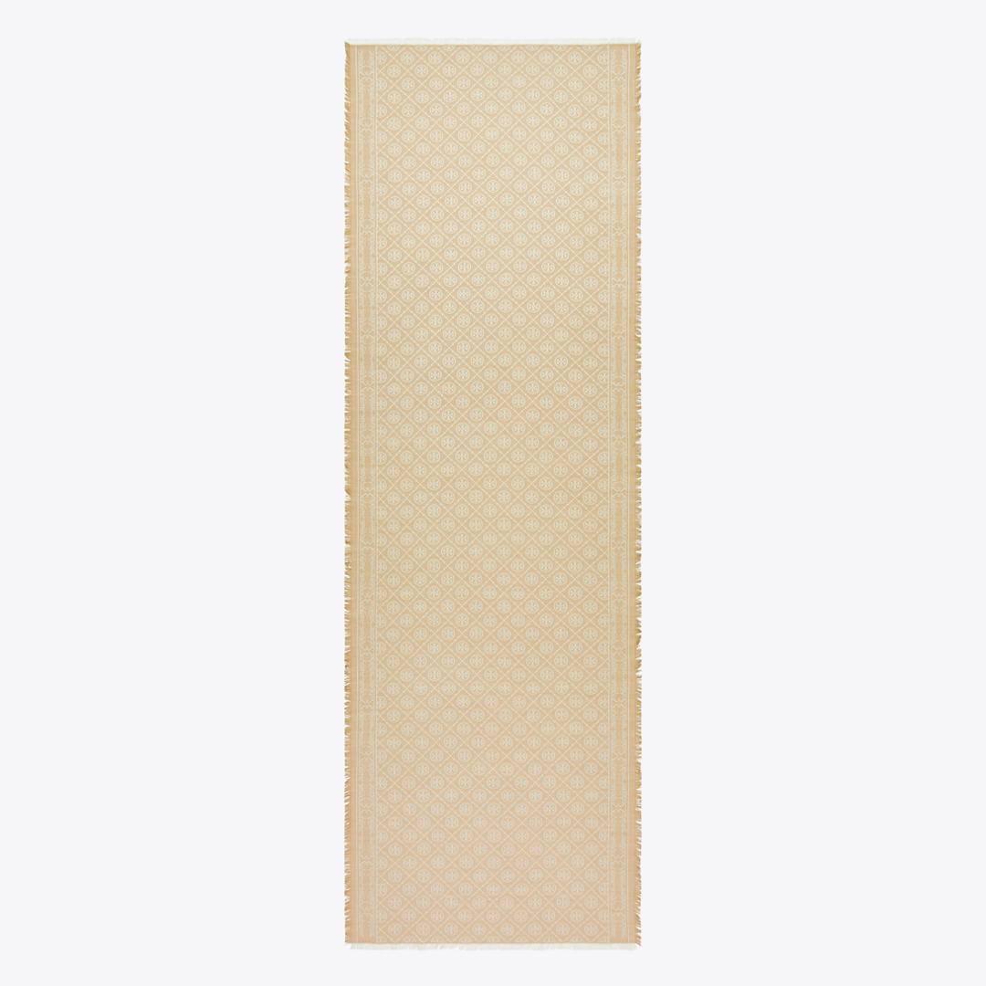T Monogram Jacquard Oblong Scarf