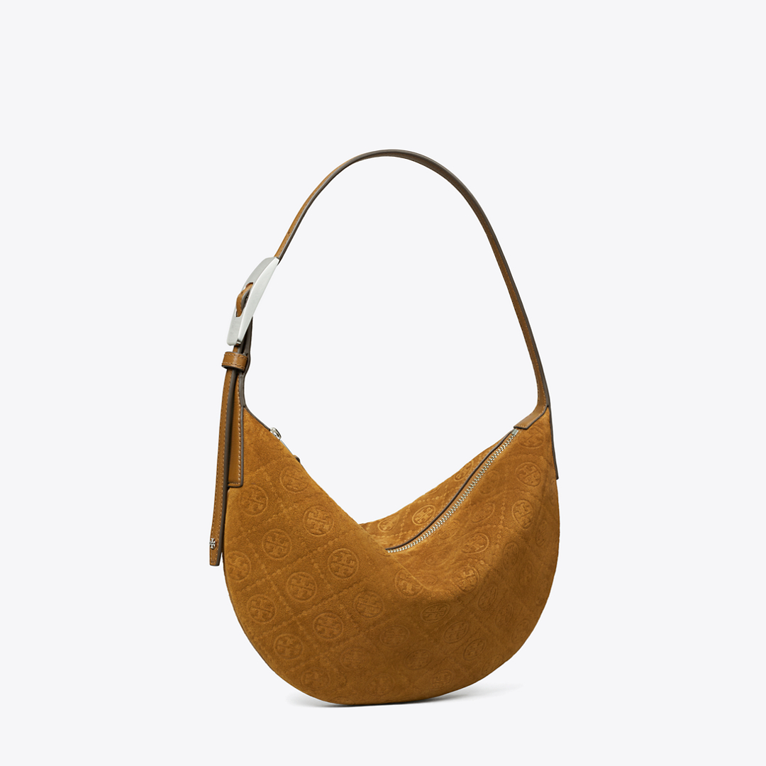 T Monogram Suede Small Balloon Bag