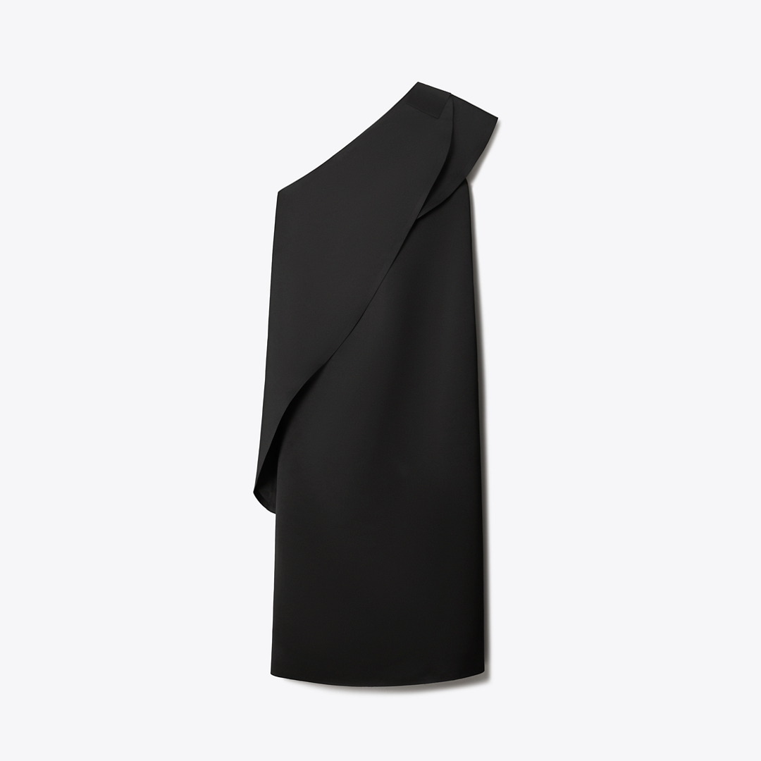 Satin Cape Dress