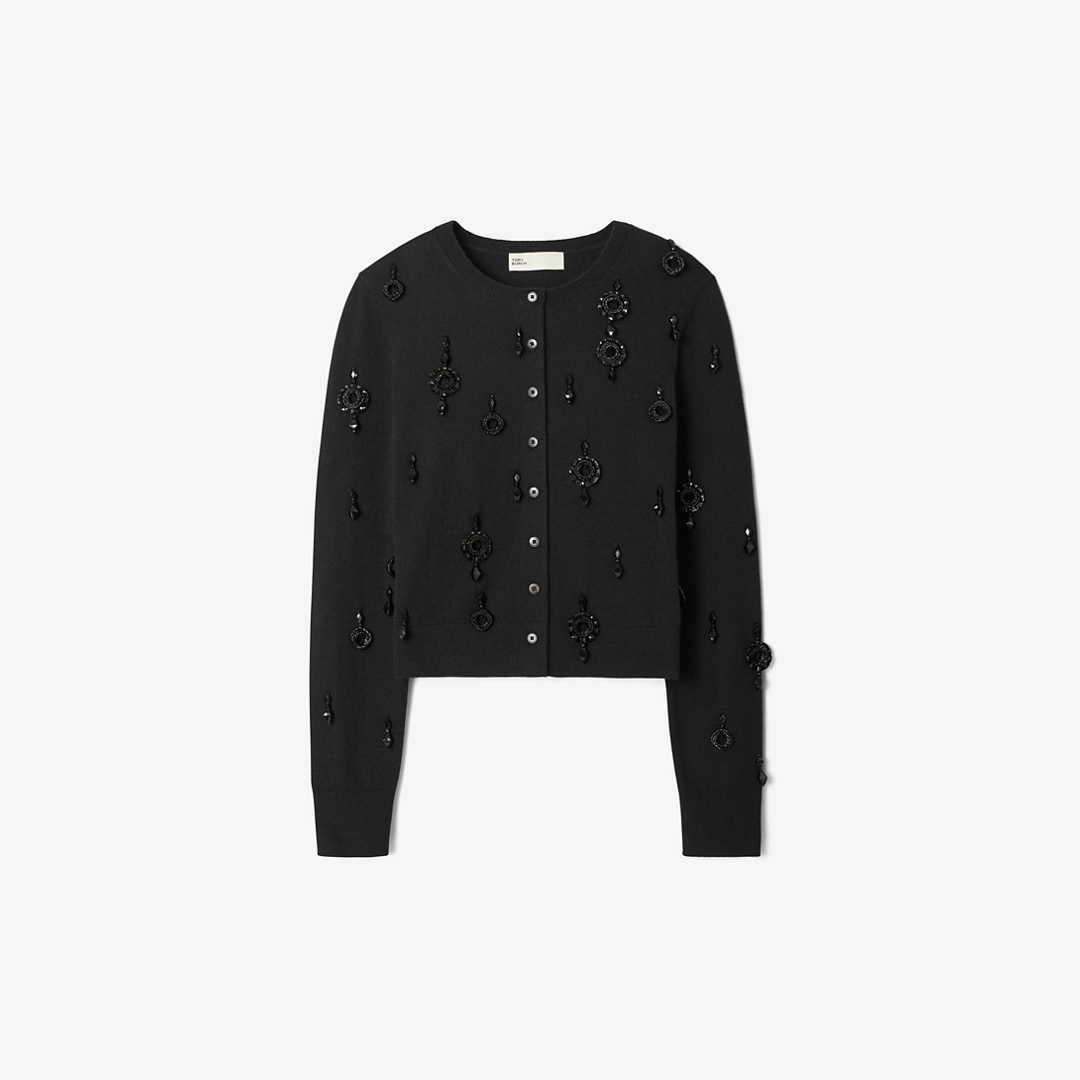 Embellished Wool Cardigan