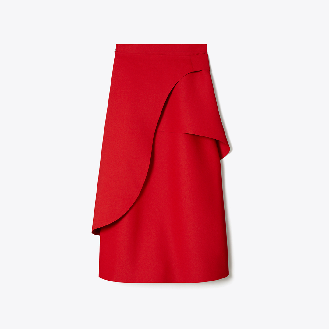 Crepe Wrap Skirt