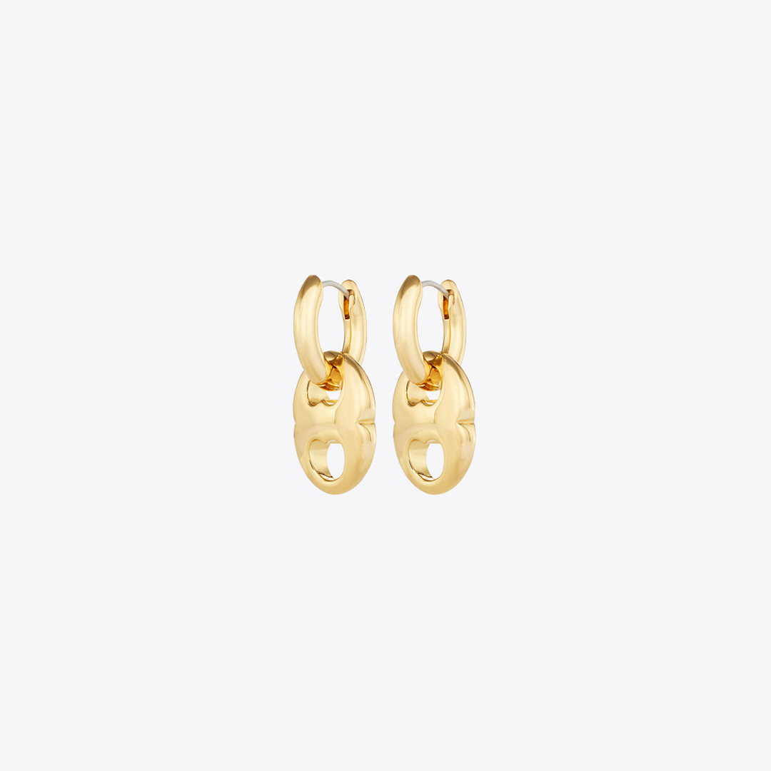 Gemini Link Small Hoop Earrings