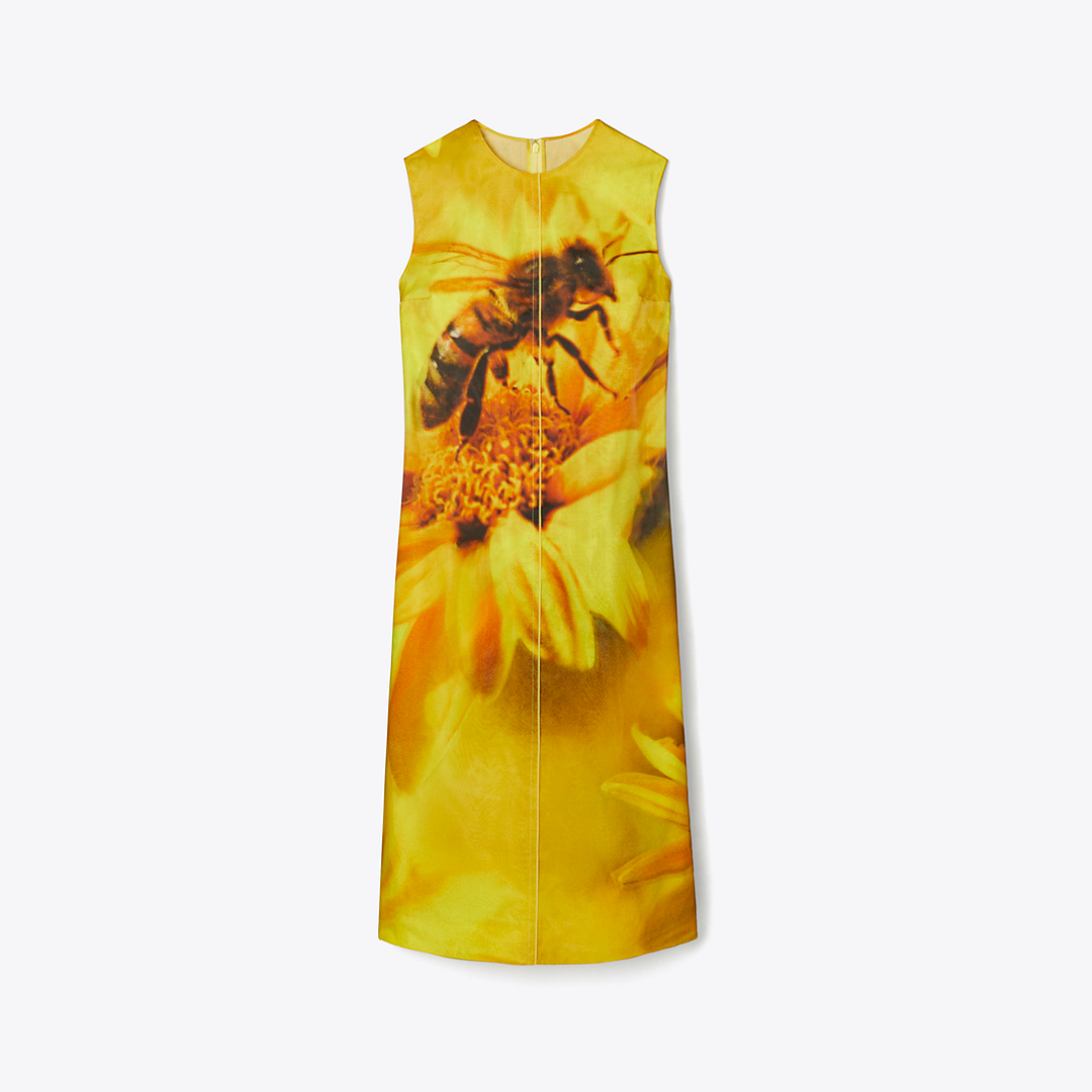 Printed Organza Dress by Tory Burch