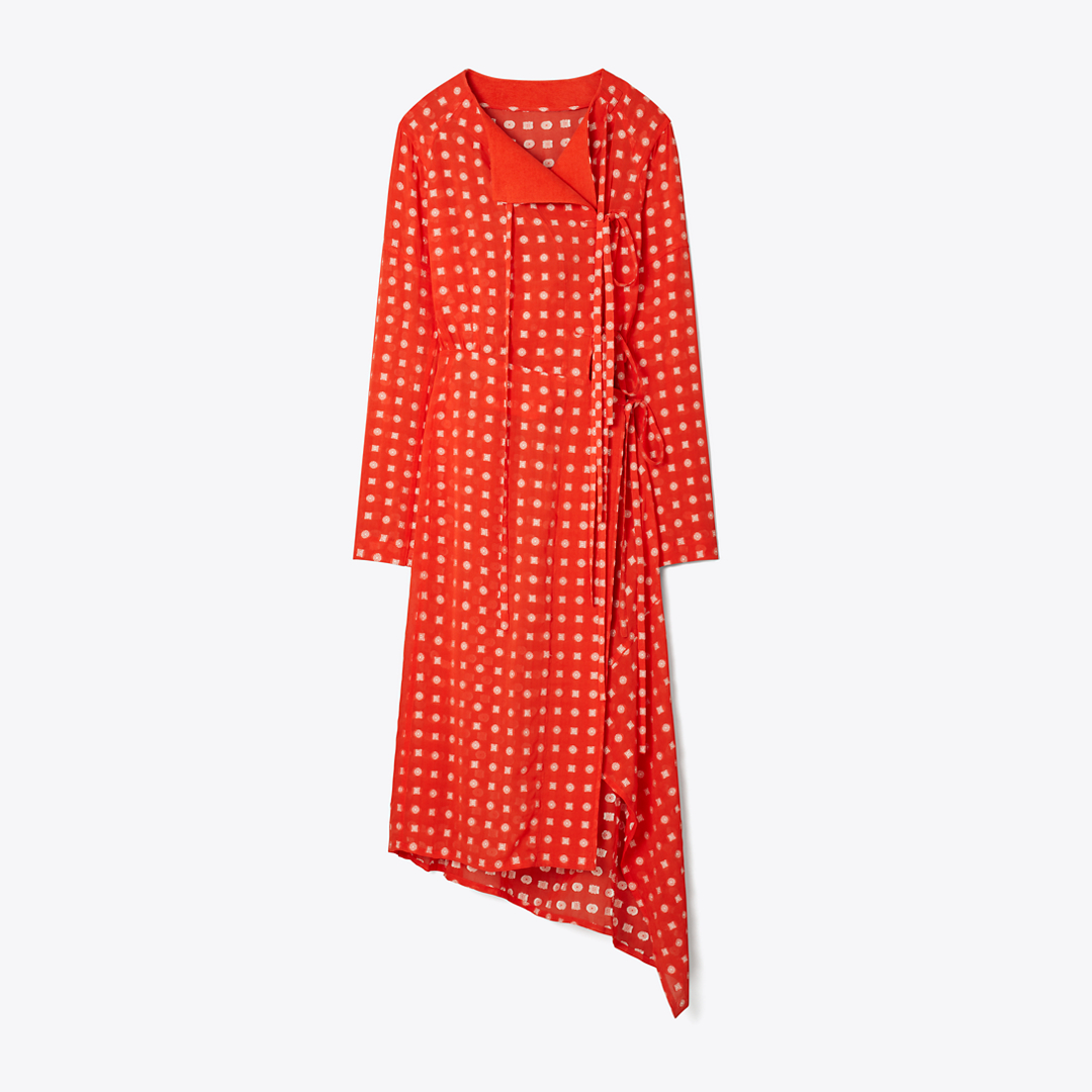 Jacquard Wrap Dress
