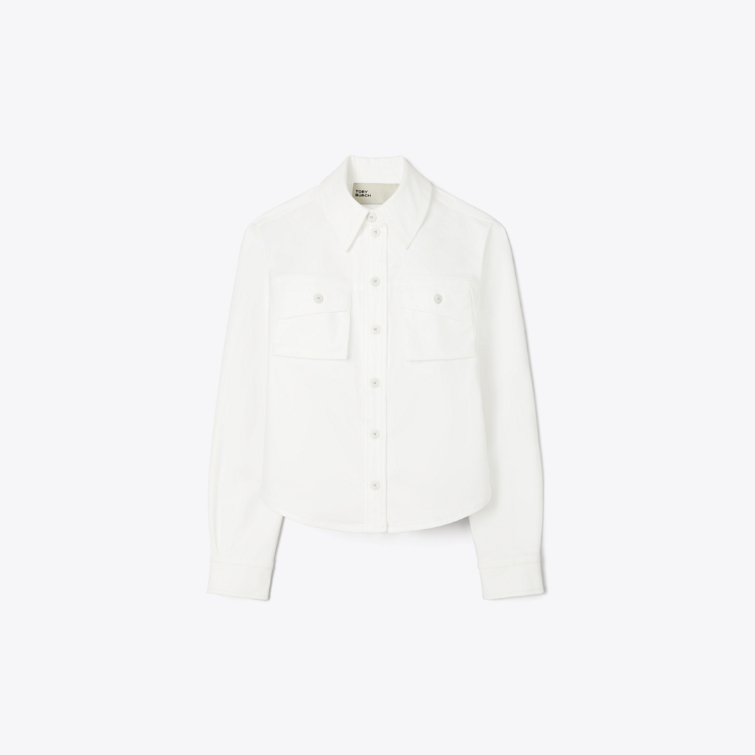 Cropped Cotton Jacket