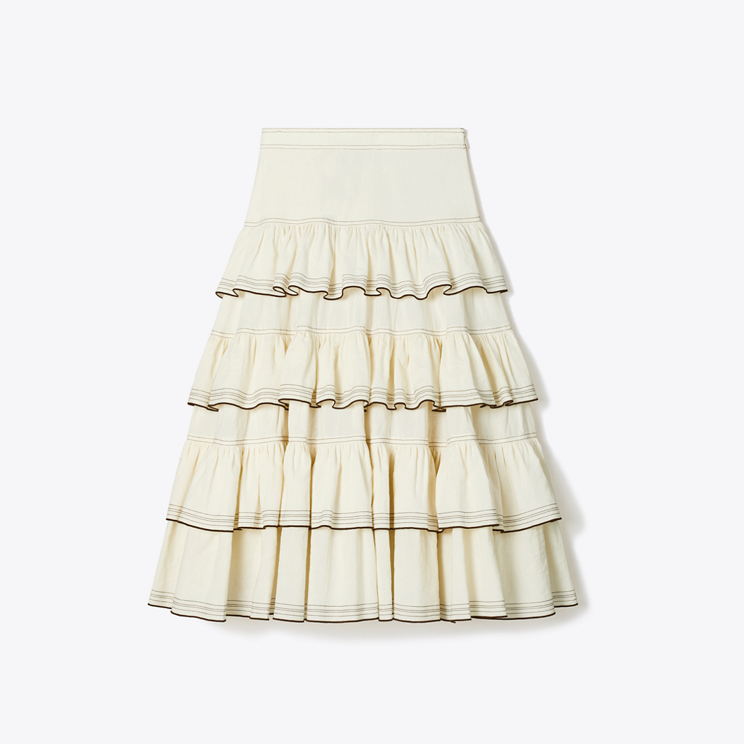 Ruffle Cotton Skirt