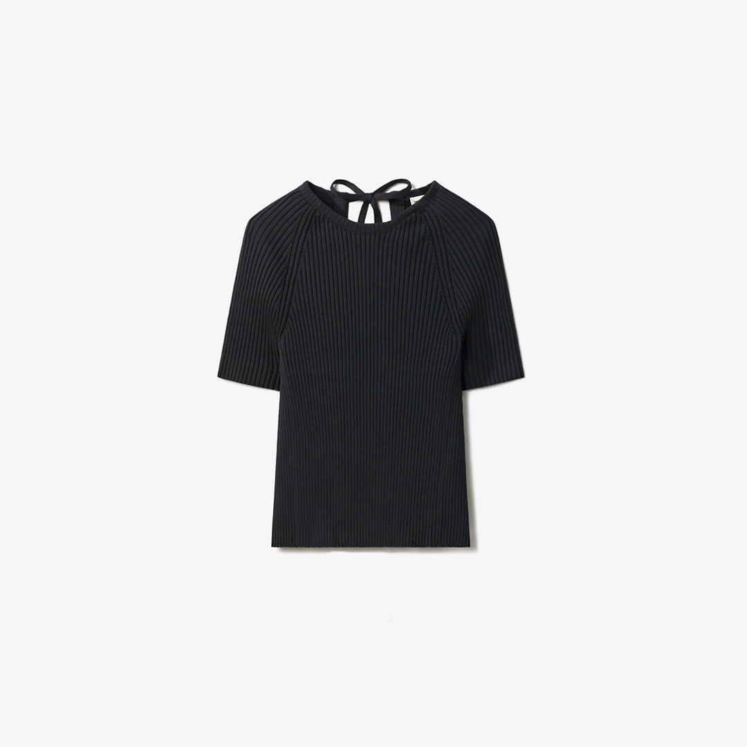 Ribbed Cotton Pullover