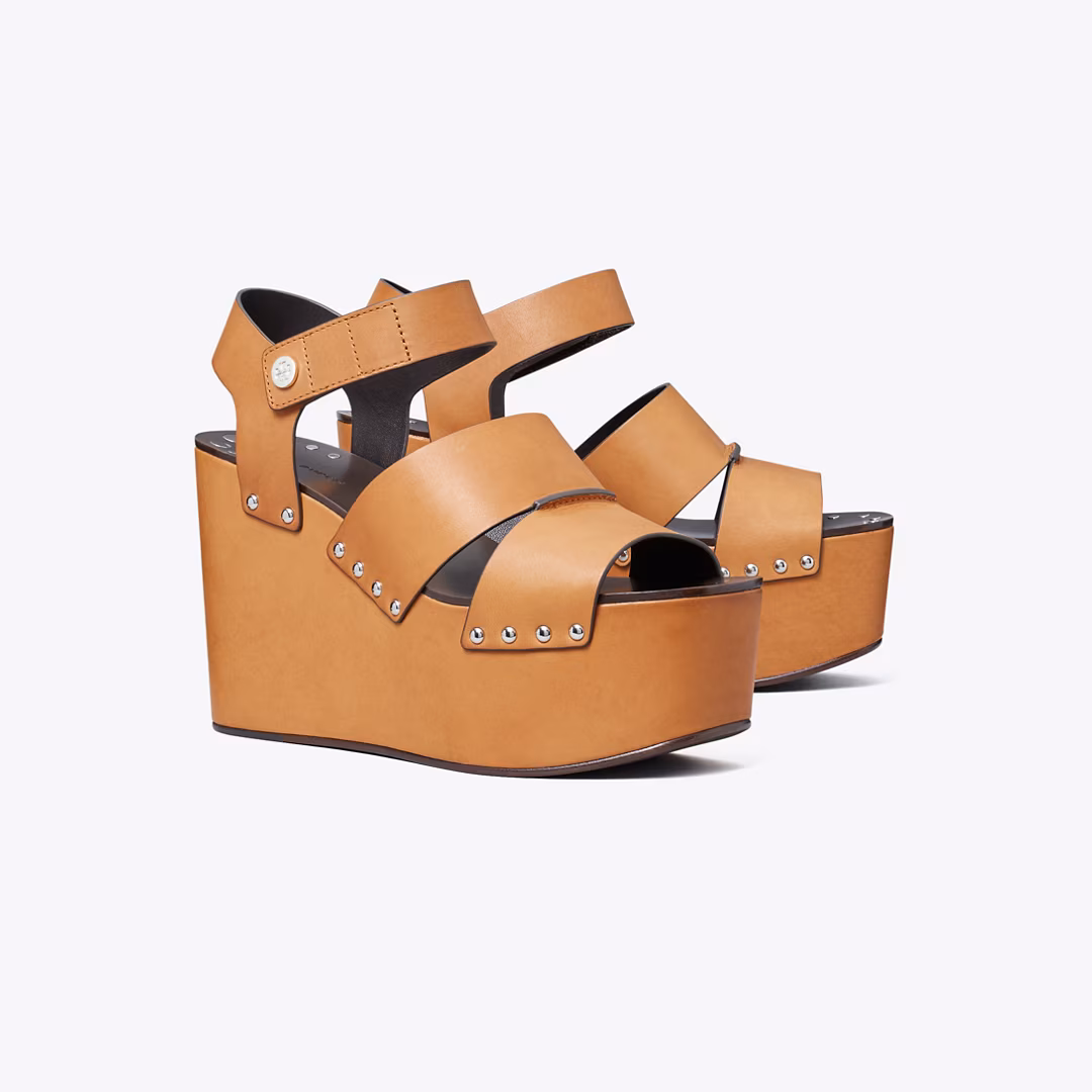 Studded Platform Wedge