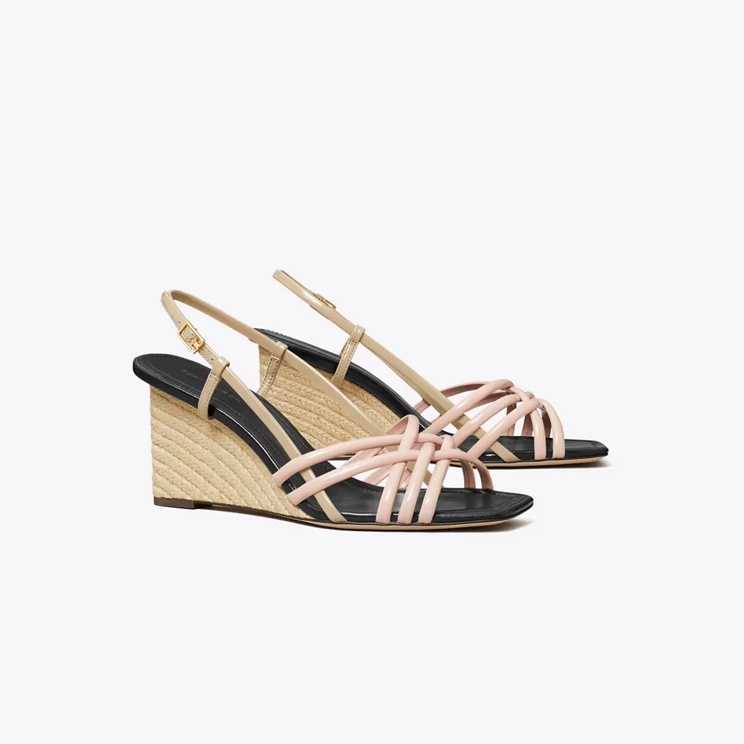 Multi-Strap Espadrille Wedge by Tory Burch