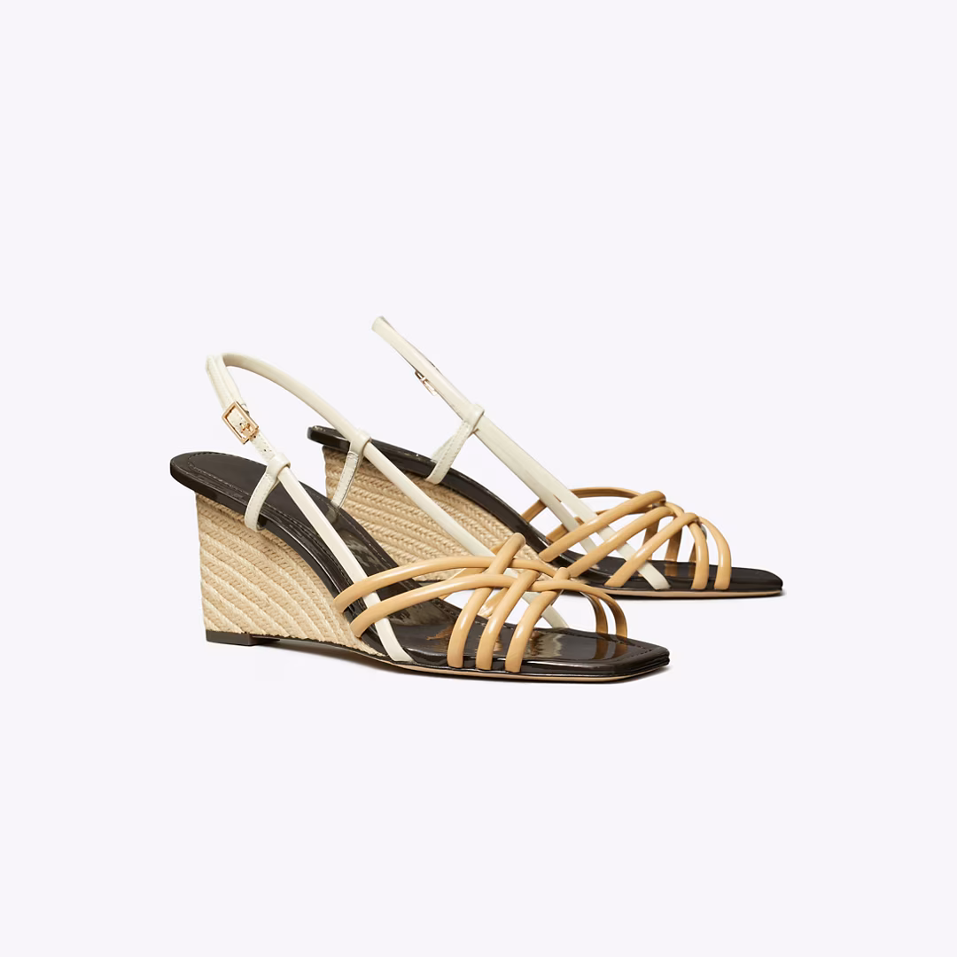Multi-Strap Espadrille Wedge