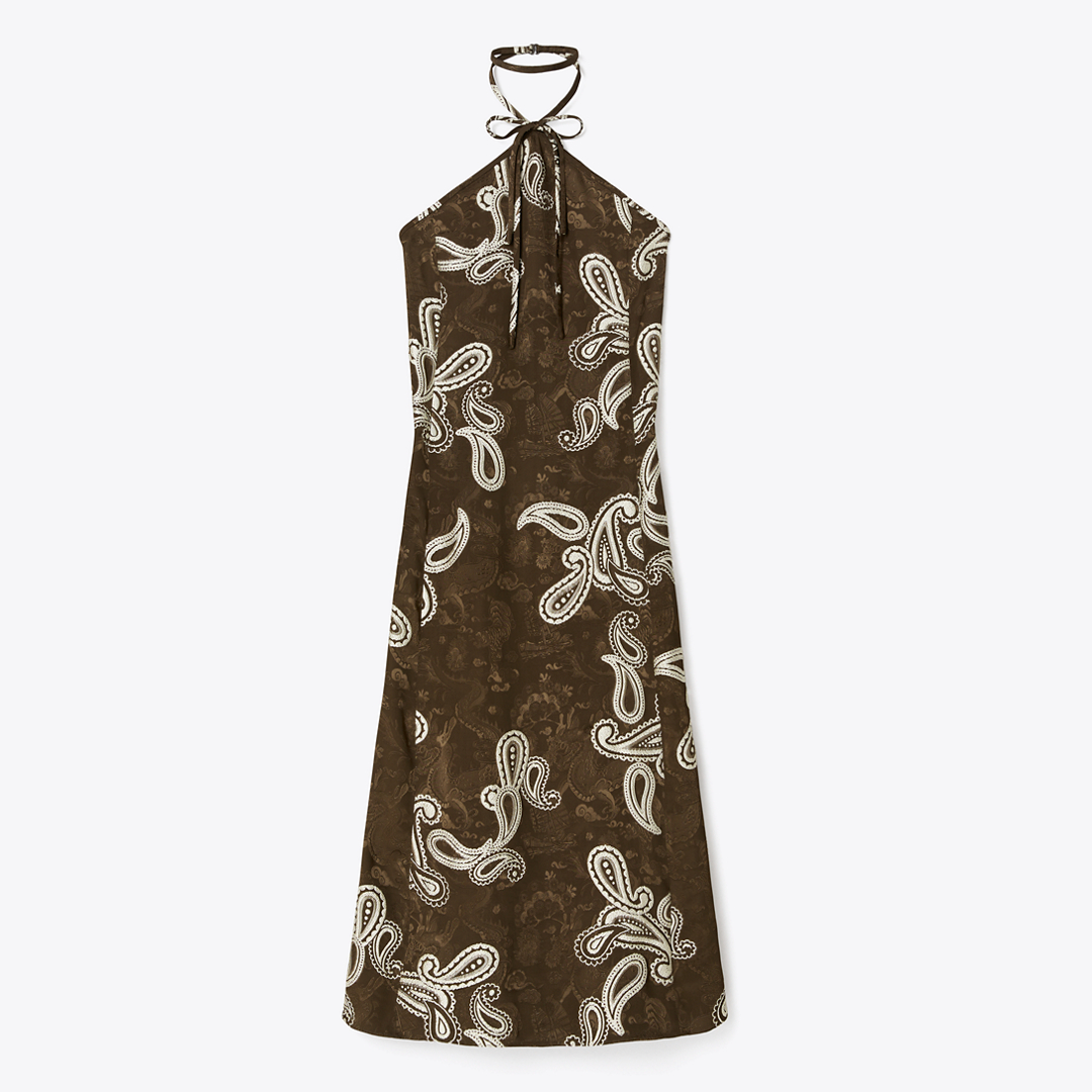 Satin Halter Dress