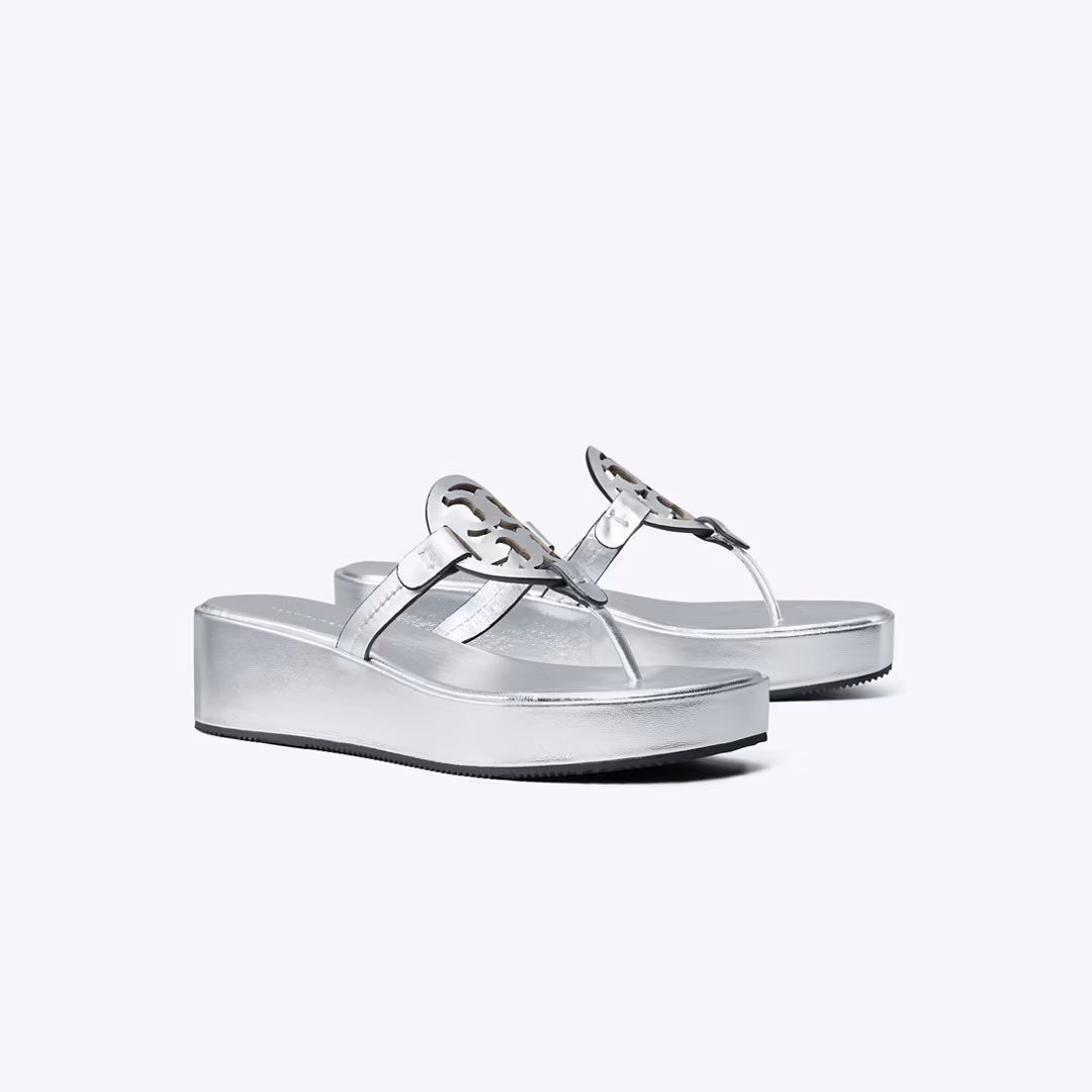 Miller Metallic Wedge Sandal