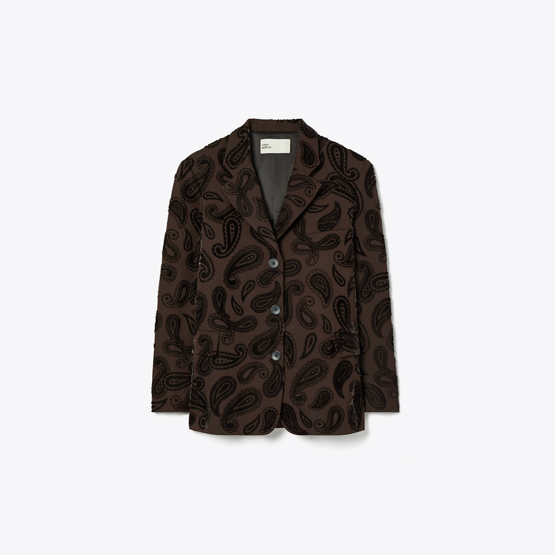 Paisley Wool Blazer