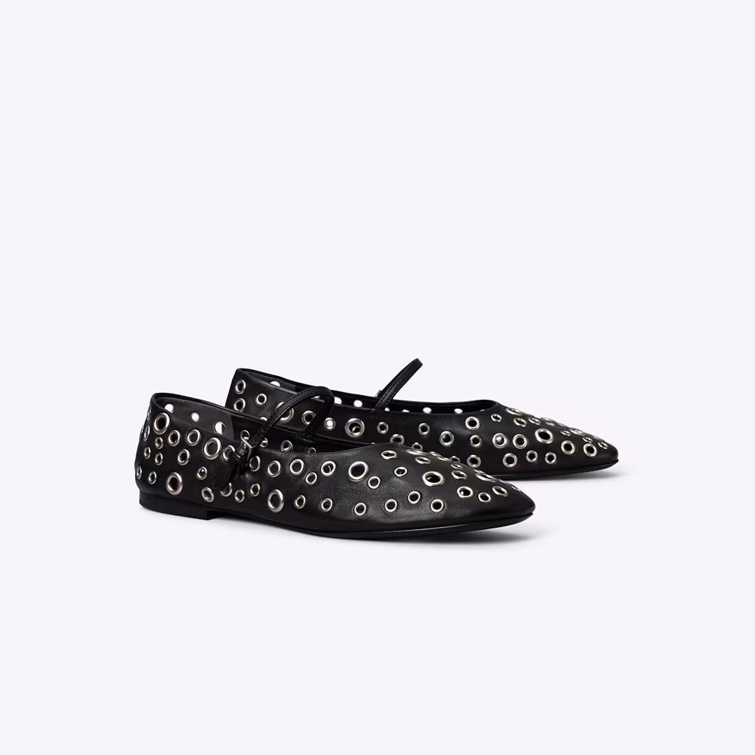 Eyelet Mary Jane Ballet