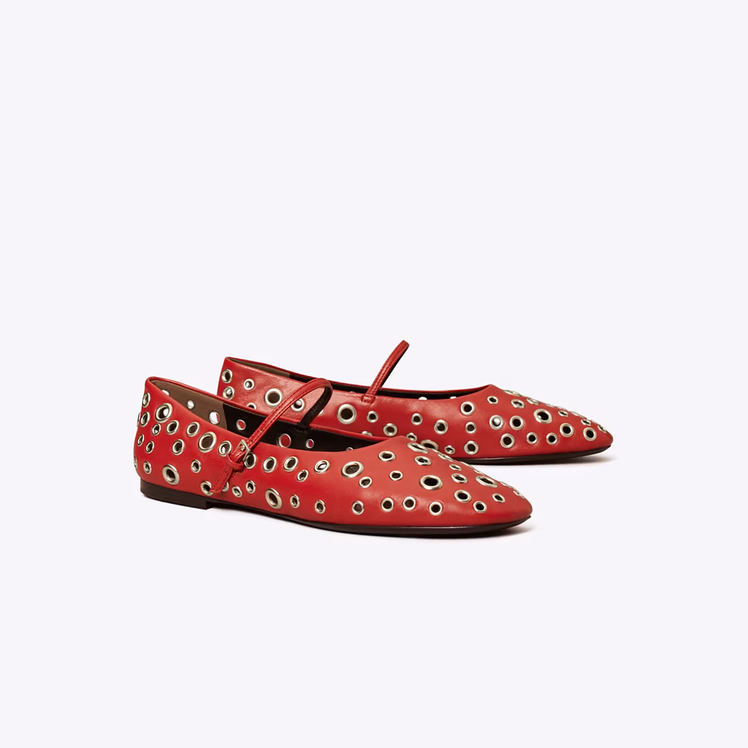 Eyelet Mary Jane Ballet
