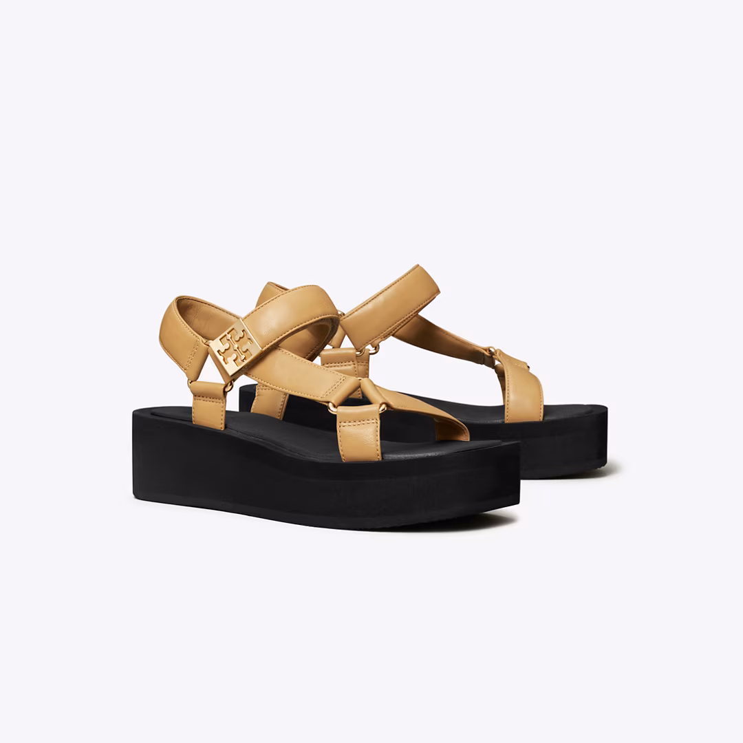 Mellow Platform Sandal by Tory Burch