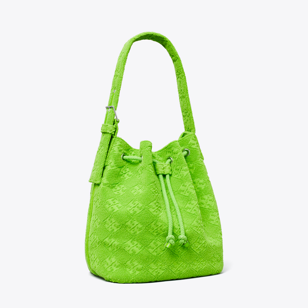 T Monogram Terry Oversized Bucket Bag