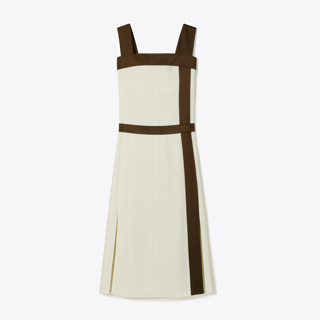 Colorblock Satin Dress