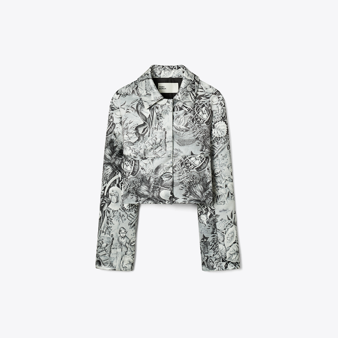 Printed Viscose Blazer