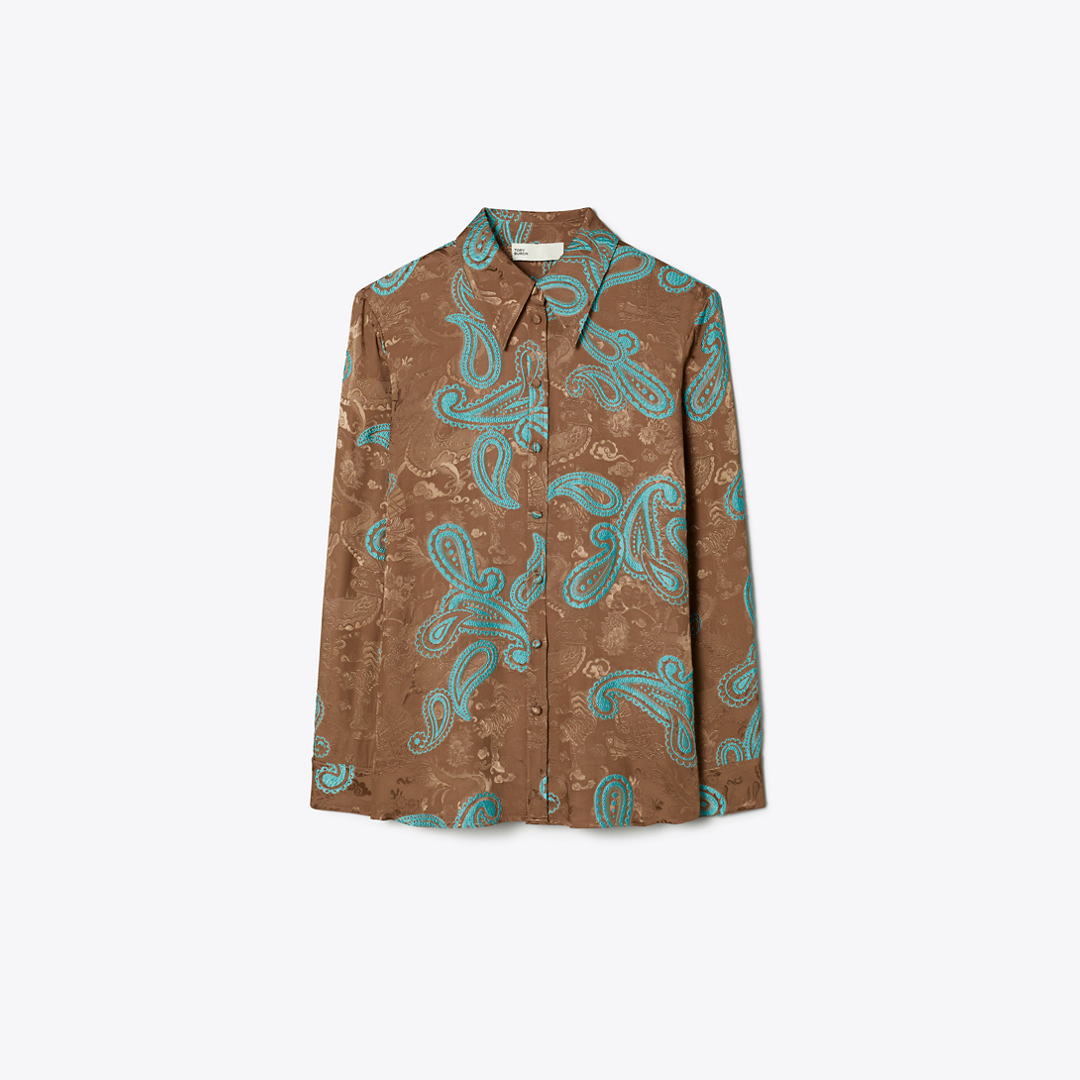 Satin Paisley Shirt