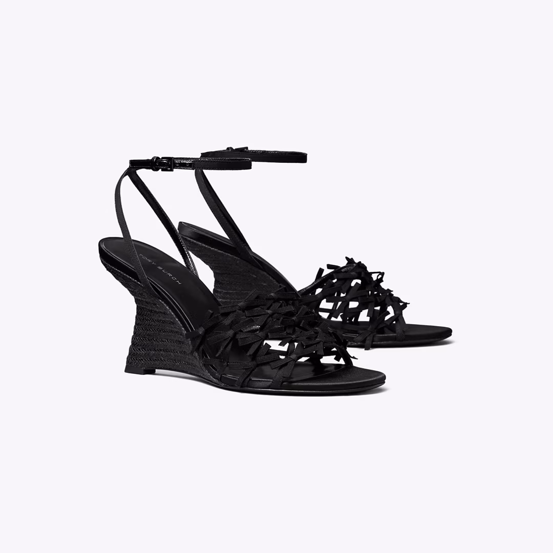 Mini Bow Espadrille Wedge
