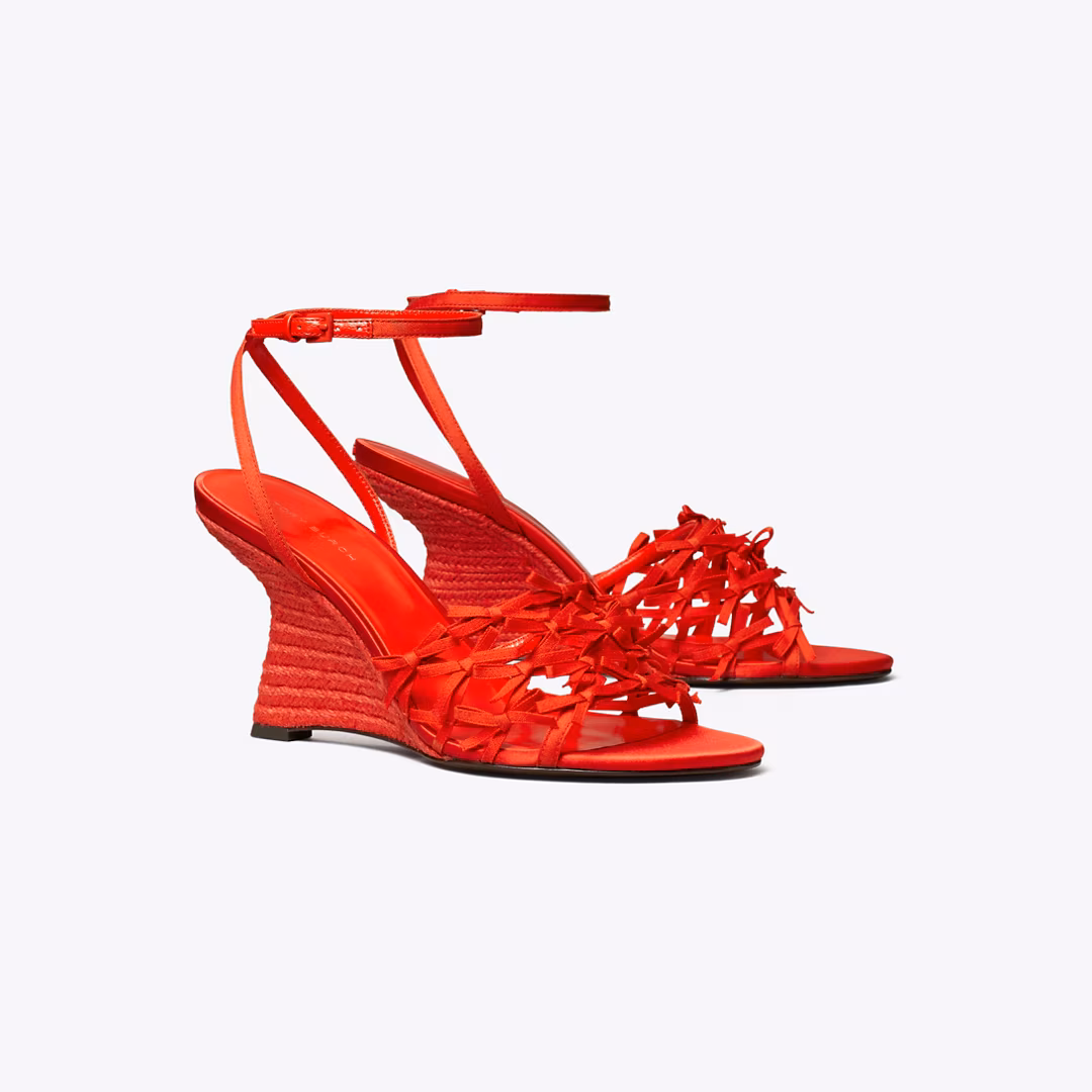 Mini Bow Espadrille Wedge